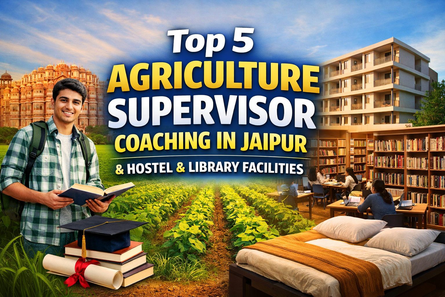 Top 5 Agriculture Supervisor Coaching in Jaipur with Hostel & Library Facilities 2026